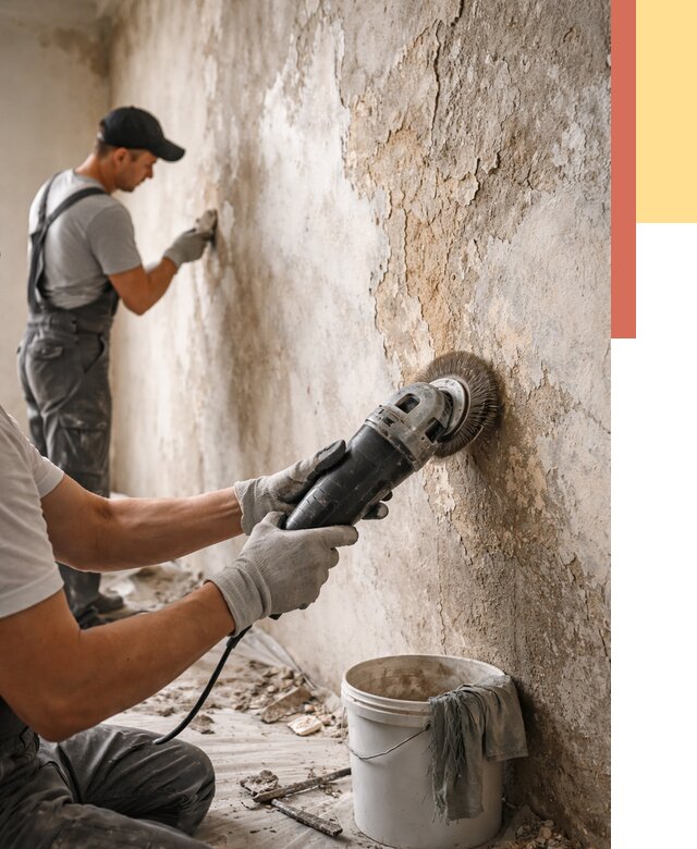 Снятие и удаление краски со стен в Дзержинске от 2135 руб. — ОТДЕЛОЧНИК-Дзр