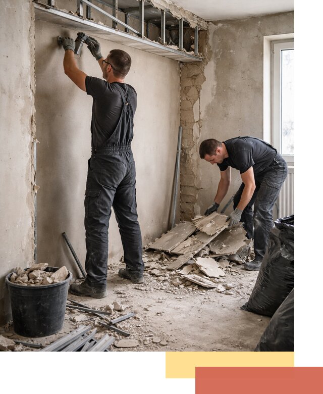 Демонтаж короба из гипсокартона в Дзержинске быстро и аккуратно