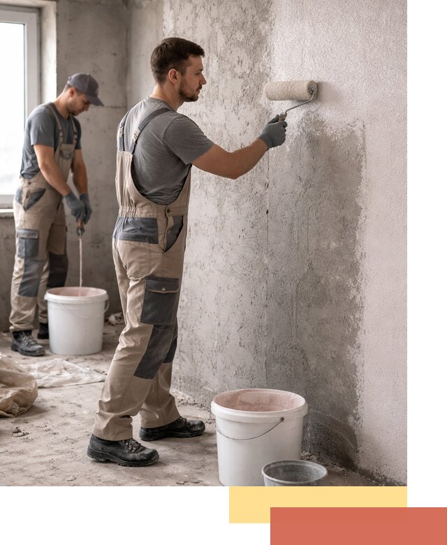 Нанесение бетоноконтакта на стены в Дзержинске для последующей отделки