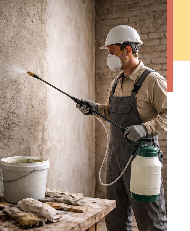 Антисептическая обработка стен в Дзержинске от 1220 руб. — быстро и недорого | ОТДЕЛОЧНИК-Дзр