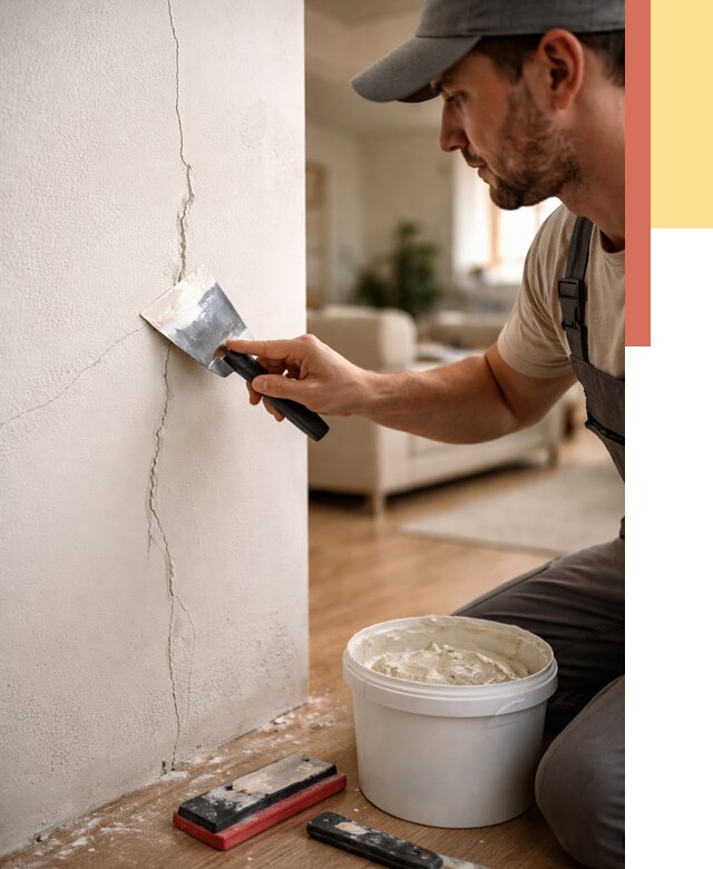 Заделка трещин и сколов в Дзержинске от 2491 руб. — быстро и недорого | ОТДЕЛОЧНИК-Дзр