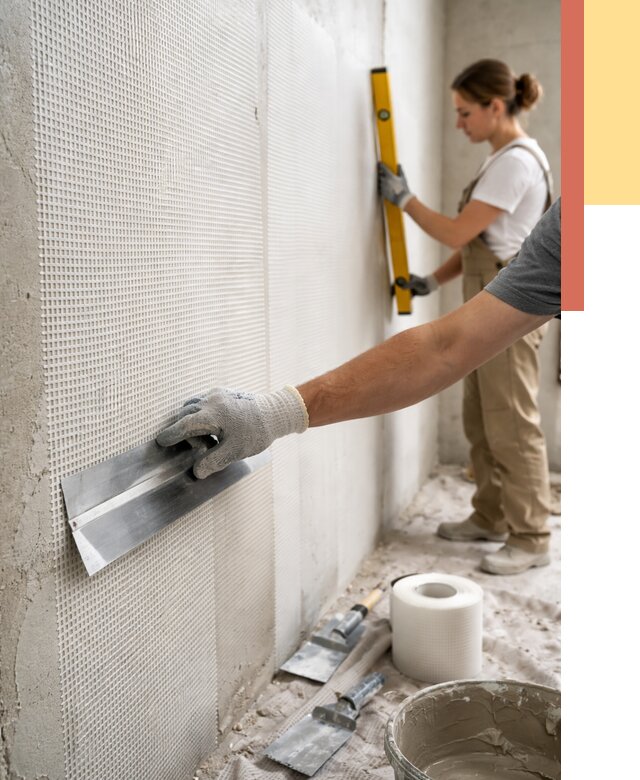 Армирование стен стеклосеткой в Дзержинске от 3253 руб. под ключ | ОТДЕЛОЧНИК-Дзр