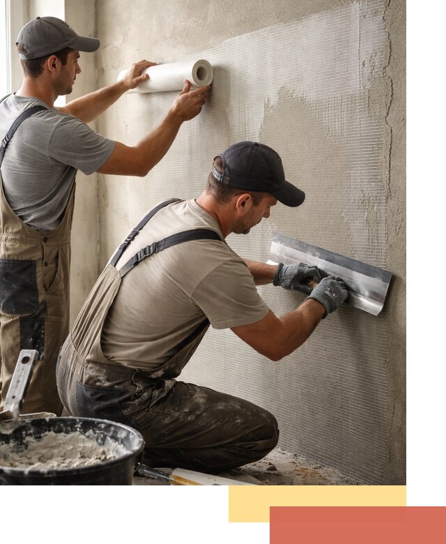 Армирование стен стеклосеткой в Дзержинске для прочной отделки