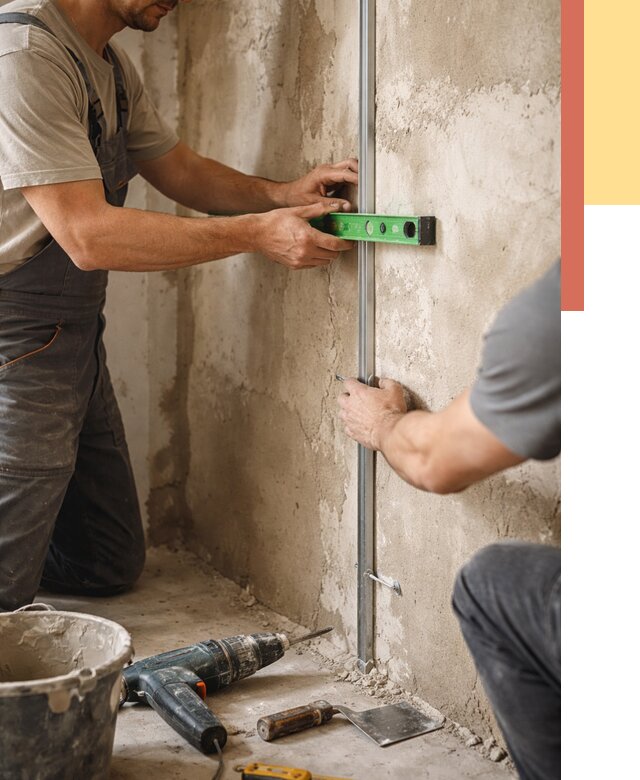 Установка штукатурных маяков в Дзержинске от 7117 руб. — быстро и недорого | ОТДЕЛОЧНИК-Дзр