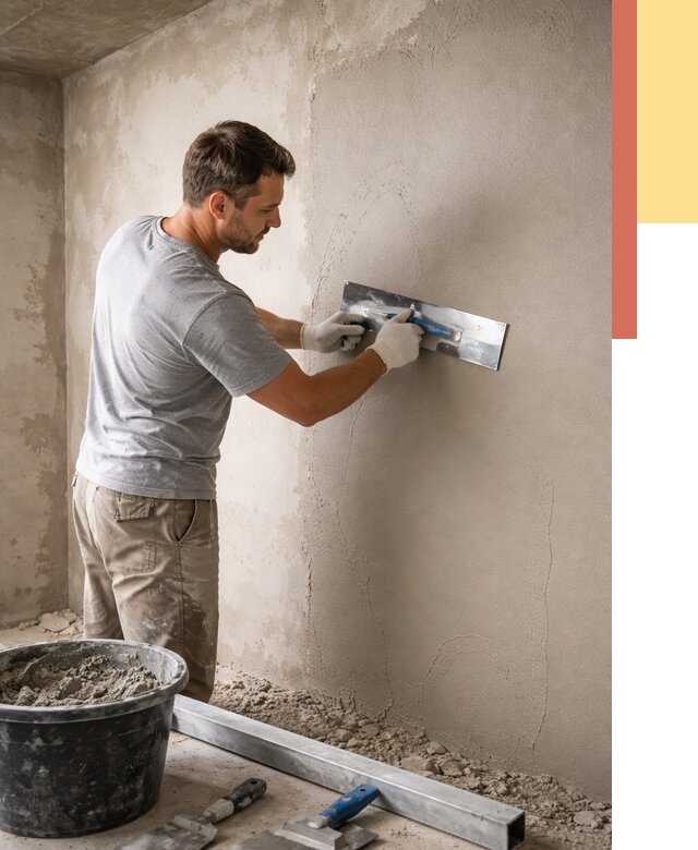 Штукатурка стен без маяков в Дзержинске от 7320 руб/м2 — услуги и цена | ОТДЕЛОЧНИК-Дзр