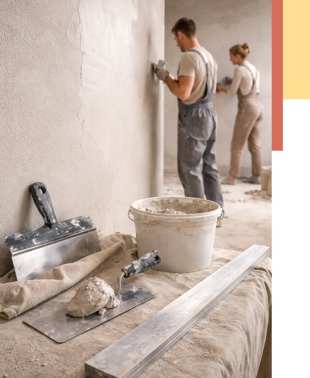 Штукатурка стен гипсовая в Дзержинске от 4575 руб/м2 — быстро и недорого | ОТДЕЛОЧНИК-Дзр