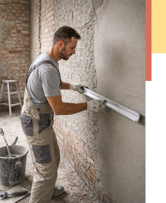 Штукатурка кирпичных стен в Дзержинске от 4575 руб/м2 — быстро и недорого | ОТДЕЛОЧНИК-Дзр