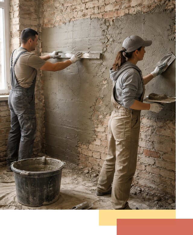 Штукатурка кирпичных стен в Дзержинске — качественно и надежно