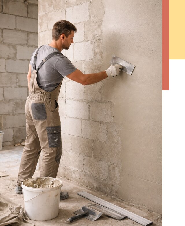 Штукатурка стен из газобетона в Дзержинске от 2135 руб./м2 — быстро и недорого | ОТДЕЛОЧНИК-Дзр