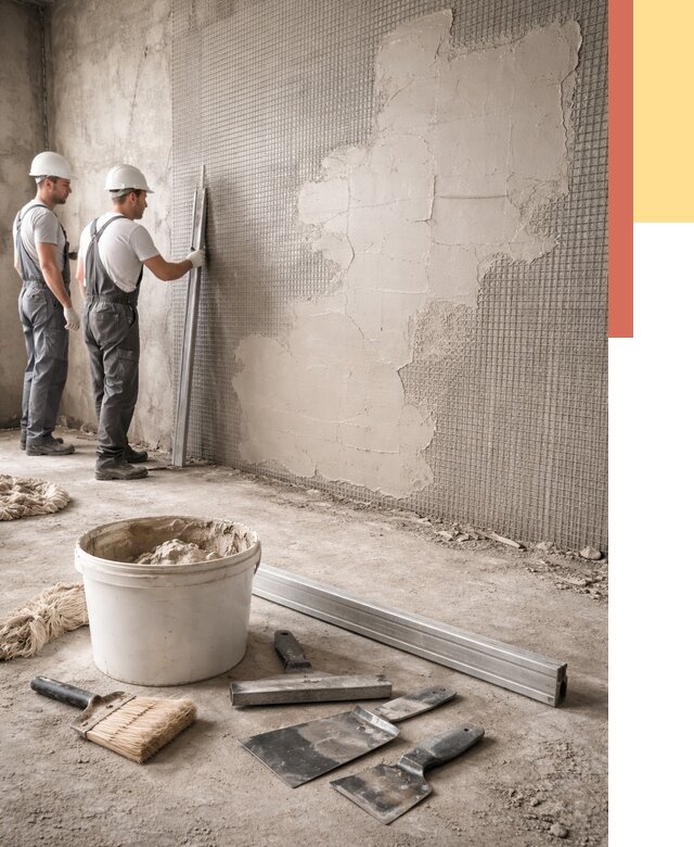 Штукатурка стен по сетке в Дзержинске от 5592 руб./м2 — быстро и недорого | ОТДЕЛОЧНИК-Дзр