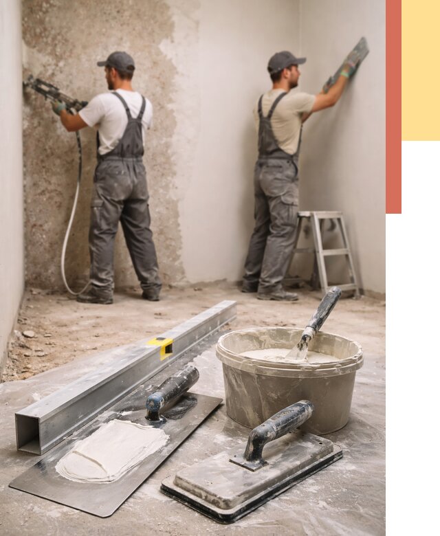 Штукатурка стен под обои в Дзержинске от 4575 руб./м2 — выравнивание под обои | ОТДЕЛОЧНИК-Дзр