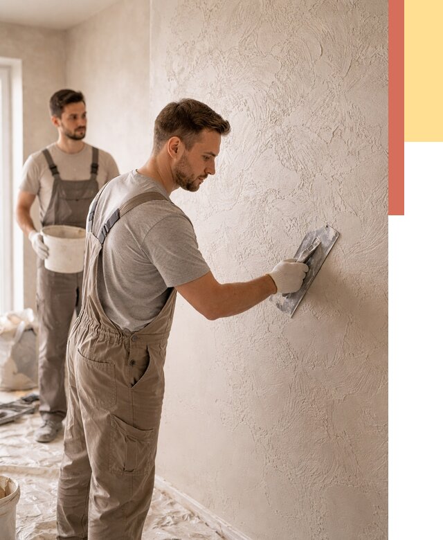 Фактурная штукатурка стен в Дзержинске от 4270 руб./м² — заказать под ключ | ОТДЕЛОЧНИК-Дзр