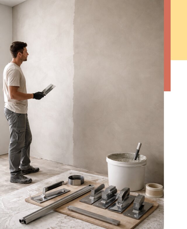 Нанесение микроцемента на стены в Дзержинске от 3253 руб./м2 под ключ | ОТДЕЛОЧНИК-Дзр