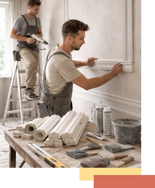 Монтаж лепнины на стены в Дзержинске профессионально и качественно