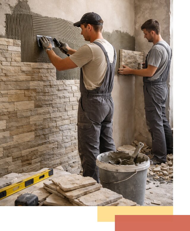 Монтаж искусственного камня в Дзержинске — облицовка стен и фасадов