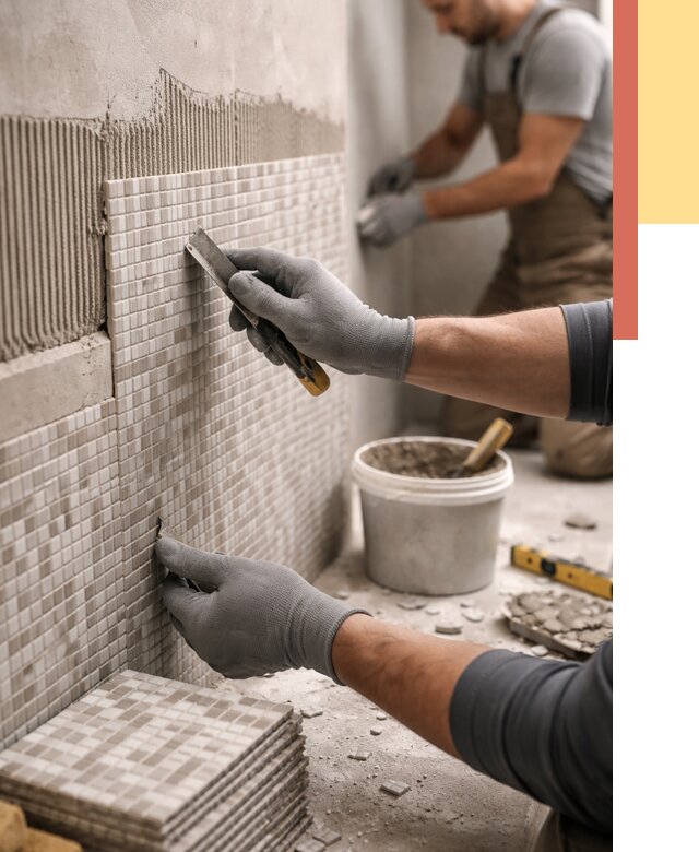 Облицовка стен мозаикой в Дзержинске от 3253 руб/м2 — укладка мозаики на стены | ОТДЕЛОЧНИК-Дзр