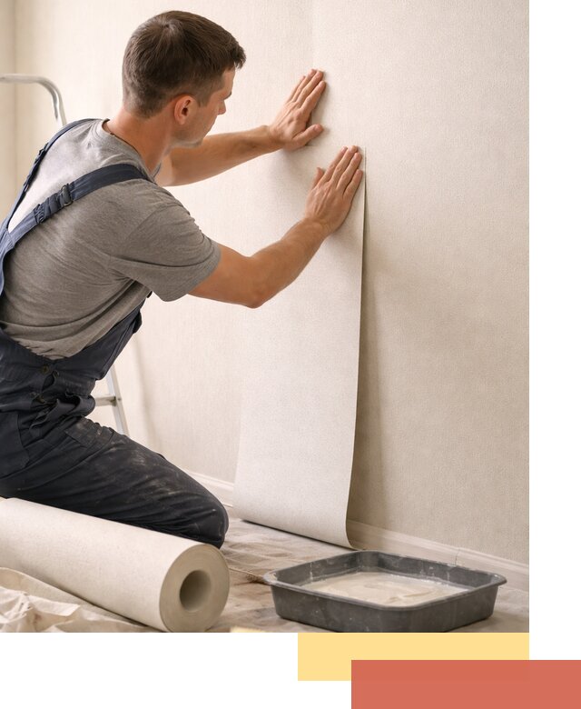 Поклейка флизелиновых обоев в Дзержинске качественно и быстро