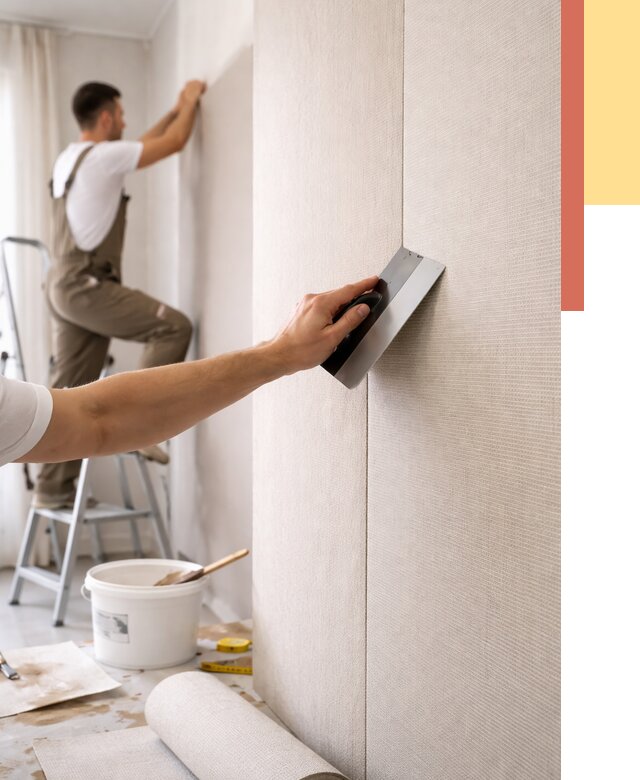 Поклейка текстильных обоев в Дзержинске от 4575 руб. под ключ | ОТДЕЛОЧНИК-Дзр