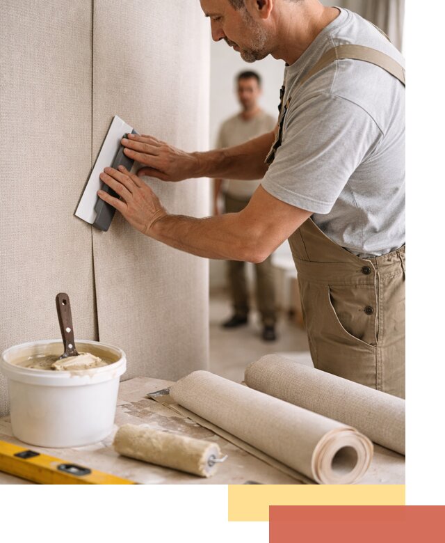 Поклейка текстильных обоев в Дзержинске профессионально и аккуратно