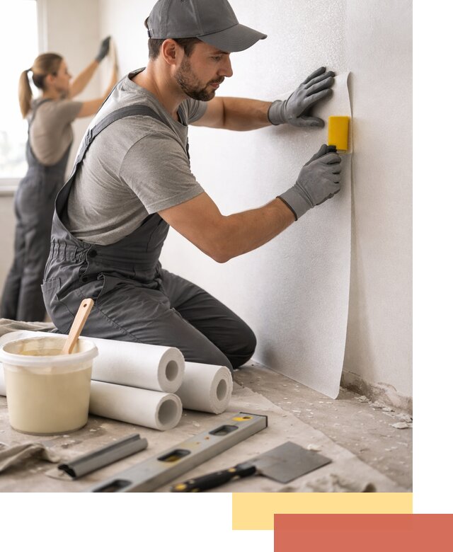 Поклейка стеклообоев профессионально в Дзержинске