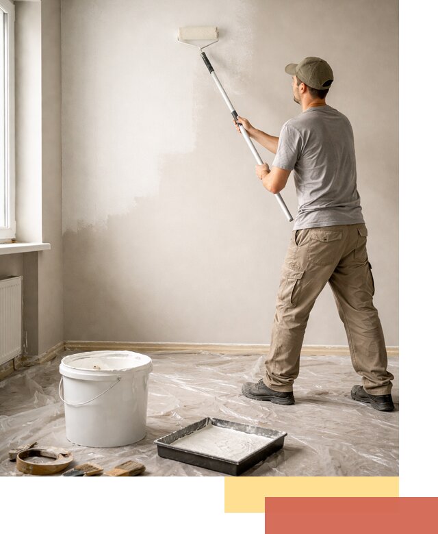 Покраска стен латексной краской в Дзержинске качественно и быстро