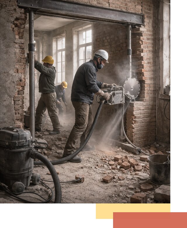 Прорезка проема в стене под дверной или оконный проем в Дзержинске