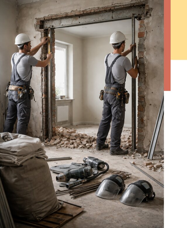 Расширение дверного проема в Дзержинске от 12709 руб. под ключ | ОТДЕЛОЧНИК-Дзр