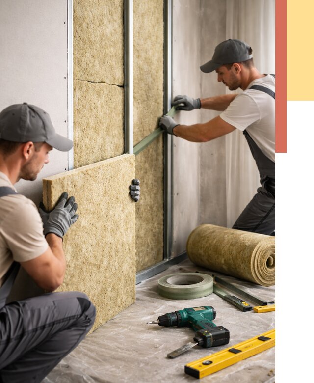 Шумоизоляция стен в Дзержинске под ключ от 1881 руб. | ОТДЕЛОЧНИК-Дзр