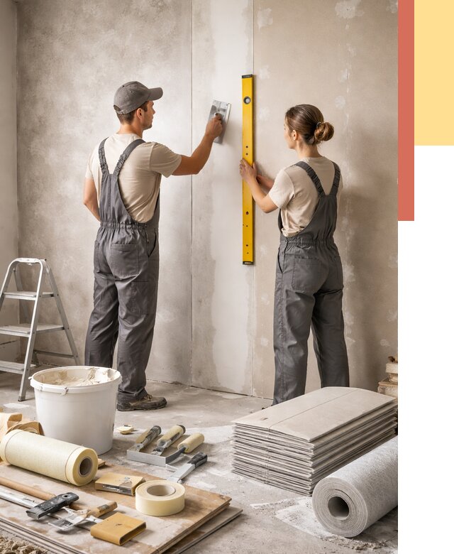 Отделка стен в Дзержинске от 1525 руб/м² — недорого, быстро, под ключ | ОТДЕЛОЧНИК-Дзр