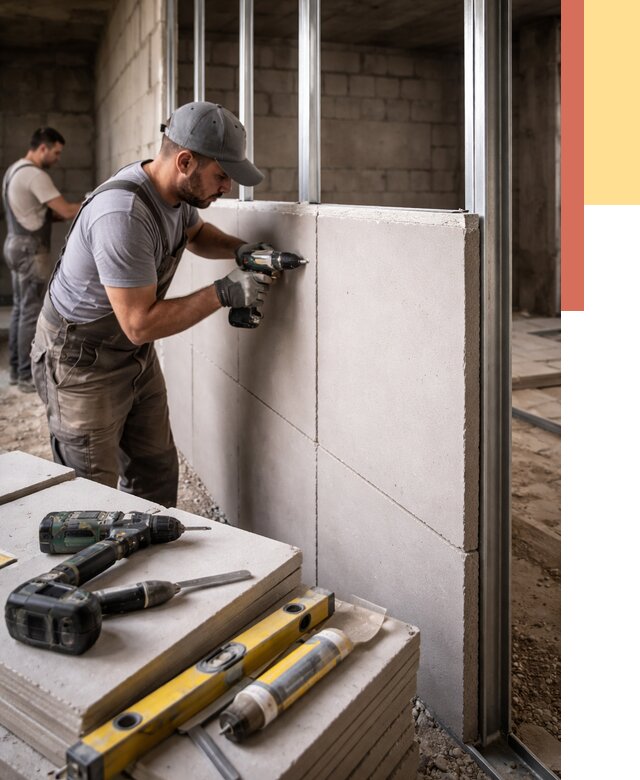 Кладка влагостойких перегородок ПГП в Дзержинске от 1220 руб. под ключ | ОТДЕЛОЧНИК-Дзр