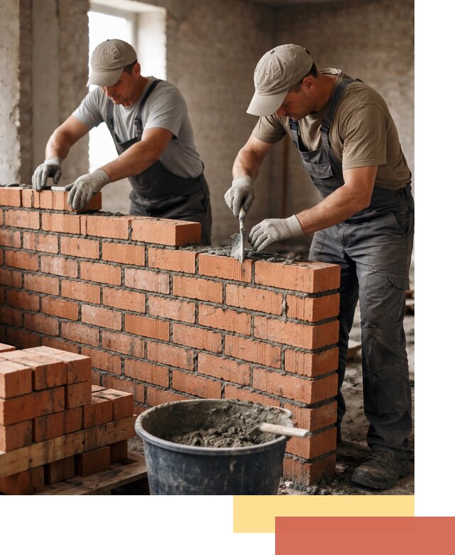 Кладка кирпичных перегородок под ключ в Дзержинске