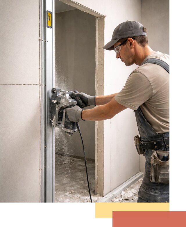 Устройство дверного проема в перегородке в Дзержинске