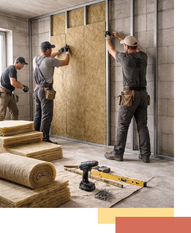 Шумоизоляция перегородок из блоков в Дзержинске — монтаж и защита шумоизоляцией