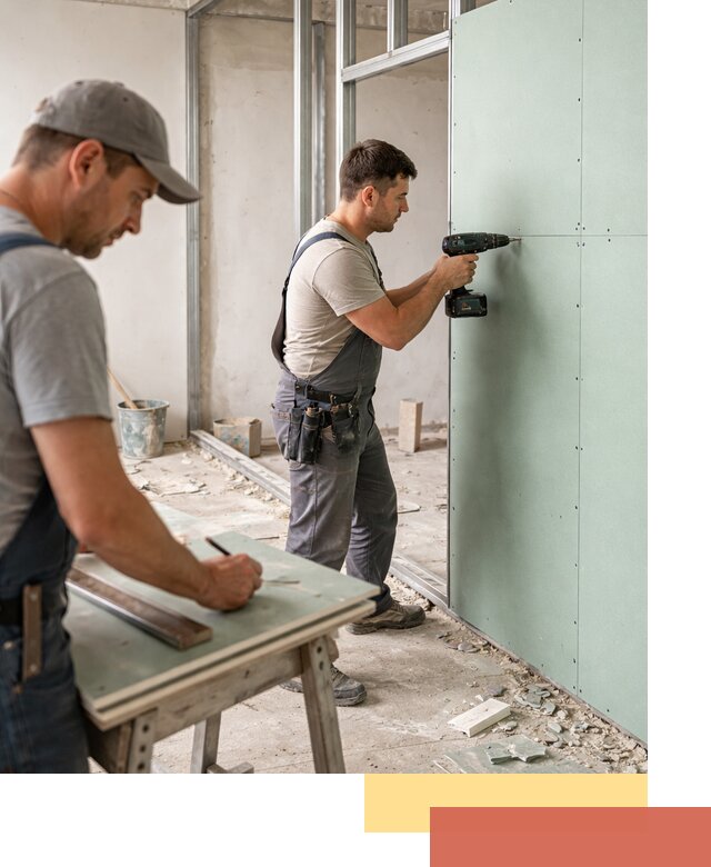 Перегородки из влагостойкого гипсокартона под ключ в Дзержинске