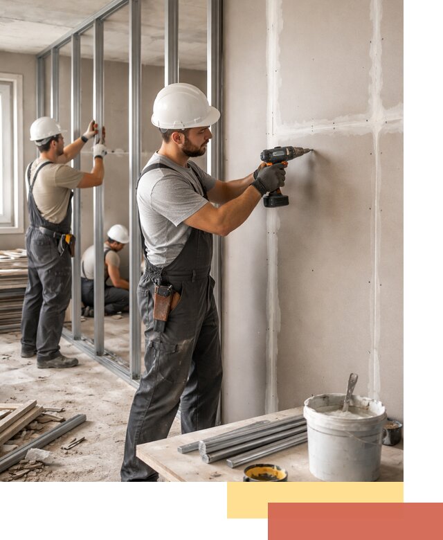 Перегородки из огнестойкого гипсокартона в Дзержинске под ключ