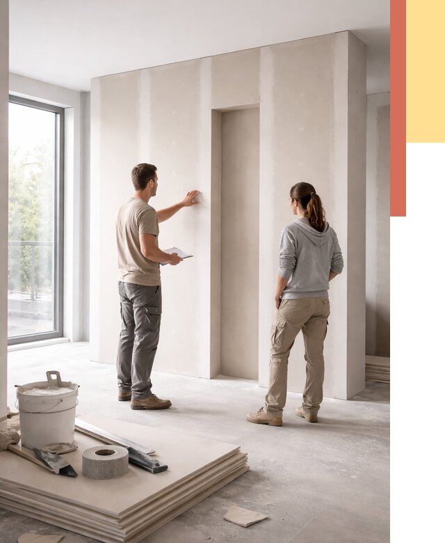 Зонирующая перегородка из гипсокартона в Дзержинске от 2847 руб. под ключ | ОТДЕЛОЧНИК-Дзр