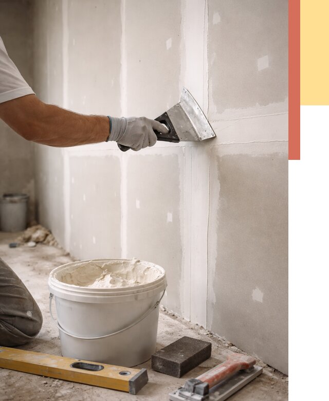 Шпаклевка перегородок из гипсокартона в Дзержинске от 2542 руб. — услуги ОТДЕЛОЧНИК-Дзр