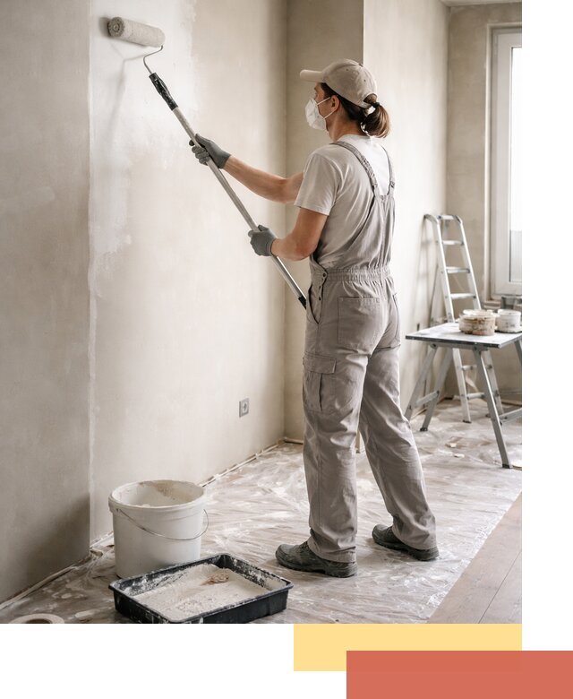 Покраска перегородок из гипсокартона в Дзержинске качественно и недорого