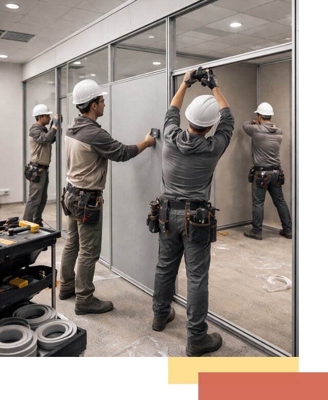 Мобильные офисные перегородки под ключ в Дзержинске