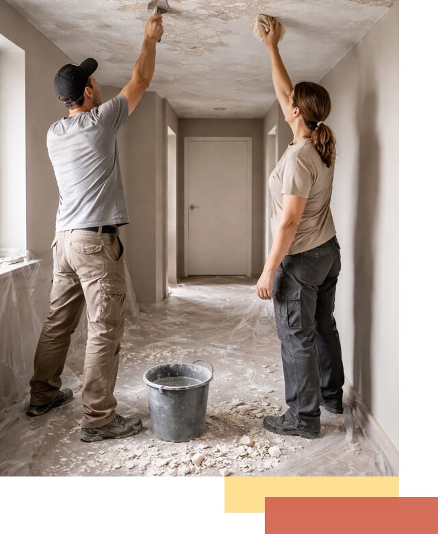 Удаление побелки с потолка в Дзержинске — быстро и аккуратно