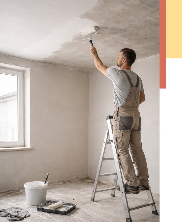 Грунтовка потолка в Дзержинске от 2542 руб. — быстро и недорого | ОТДЕЛОЧНИК-Дзр