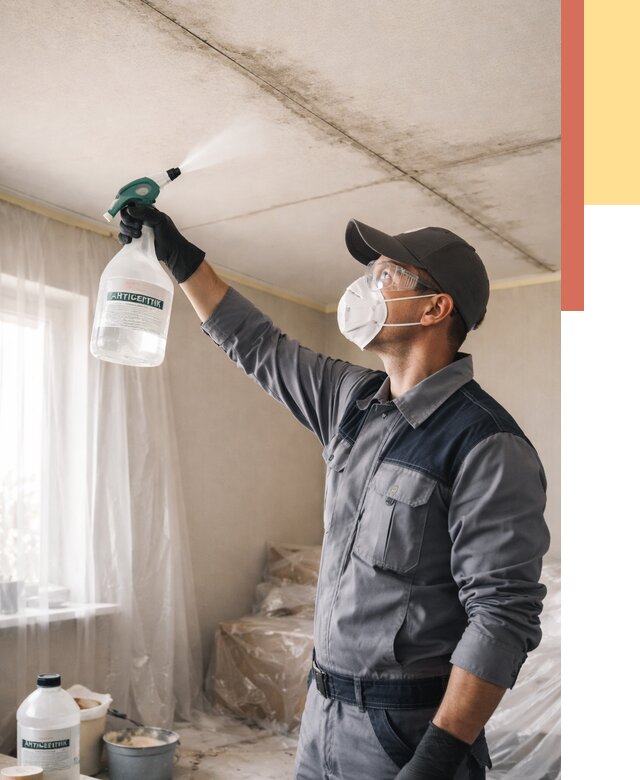 Антисептическая обработка потолка в Дзержинске от 2542 руб. | ОТДЕЛОЧНИК-Дзр