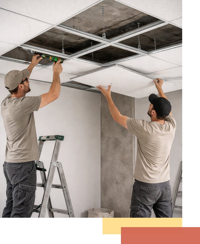 Монтаж потолка Армстронг под ключ в Дзержинске