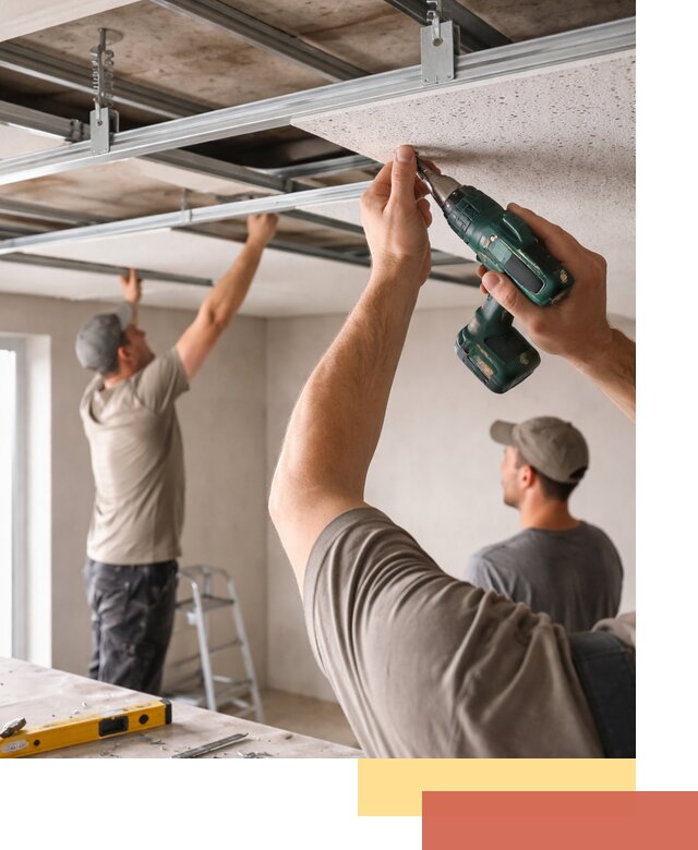 Монтаж акустического потолка в Дзержинске под ключ