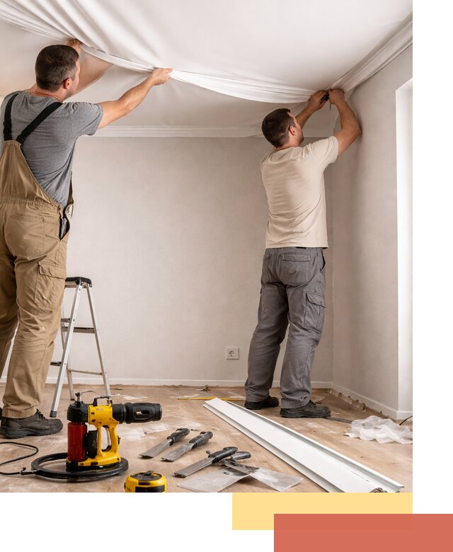 Монтаж ПВХ натяжного потолка в Дзержинске качественно и быстро