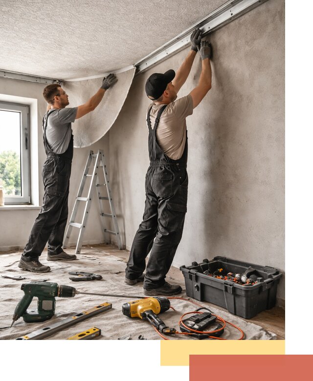 Монтаж фактурного натяжного потолка в Дзержинске качественно и быстро