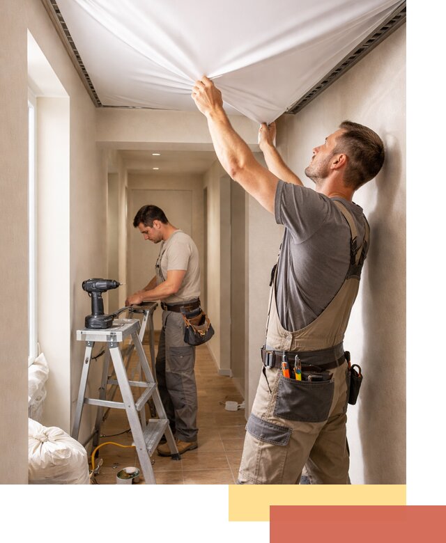 Монтаж натяжного потолка в прихожей в Дзержинске