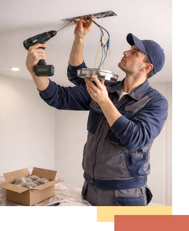 Установка люстры в натяжной потолок в Дзержинске