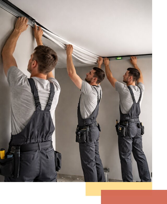 Теневые натяжные потолки в Дзержинске: монтаж и отделка быстро и качественно