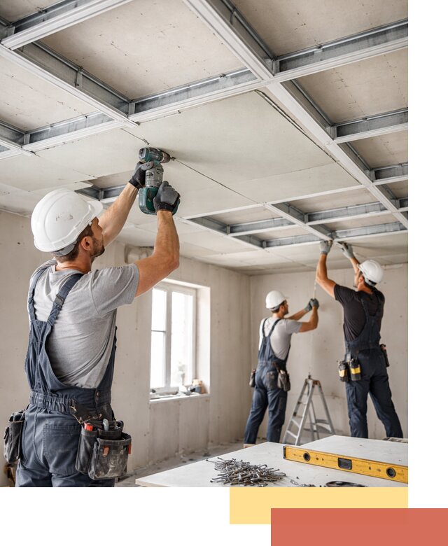 Кессонный потолок из гипсокартона под ключ в Дзержинске